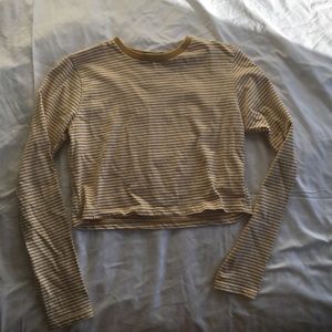 Cropped long sleeve tee